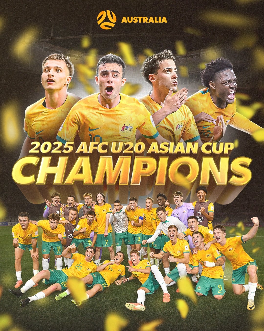 U20亞洲杯排名：澳大利亞首奪冠，澳沙韓日前4進(jìn)世青賽，中國第8