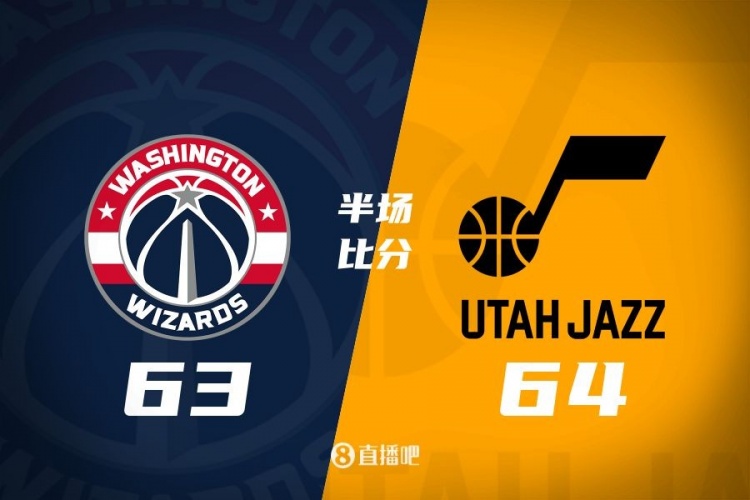 狀元之爭！半場戰(zhàn)報：奇才63-64落后爵士 薩爾20分&塞克斯頓16分