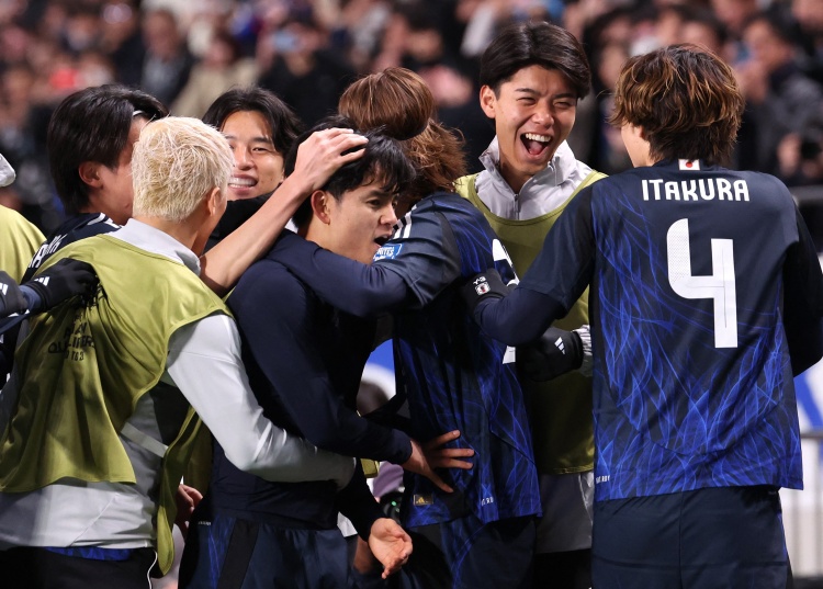 日本隊22名旅歐球員中15人來自五大聯(lián)賽，是22年3月出線時的兩倍